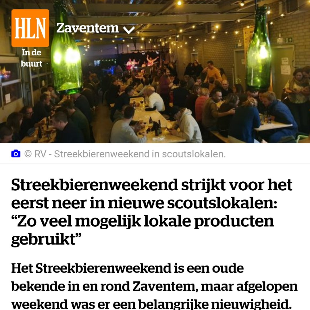 HLN 2019 11 16 - Streekbierenweekend Zaventem 